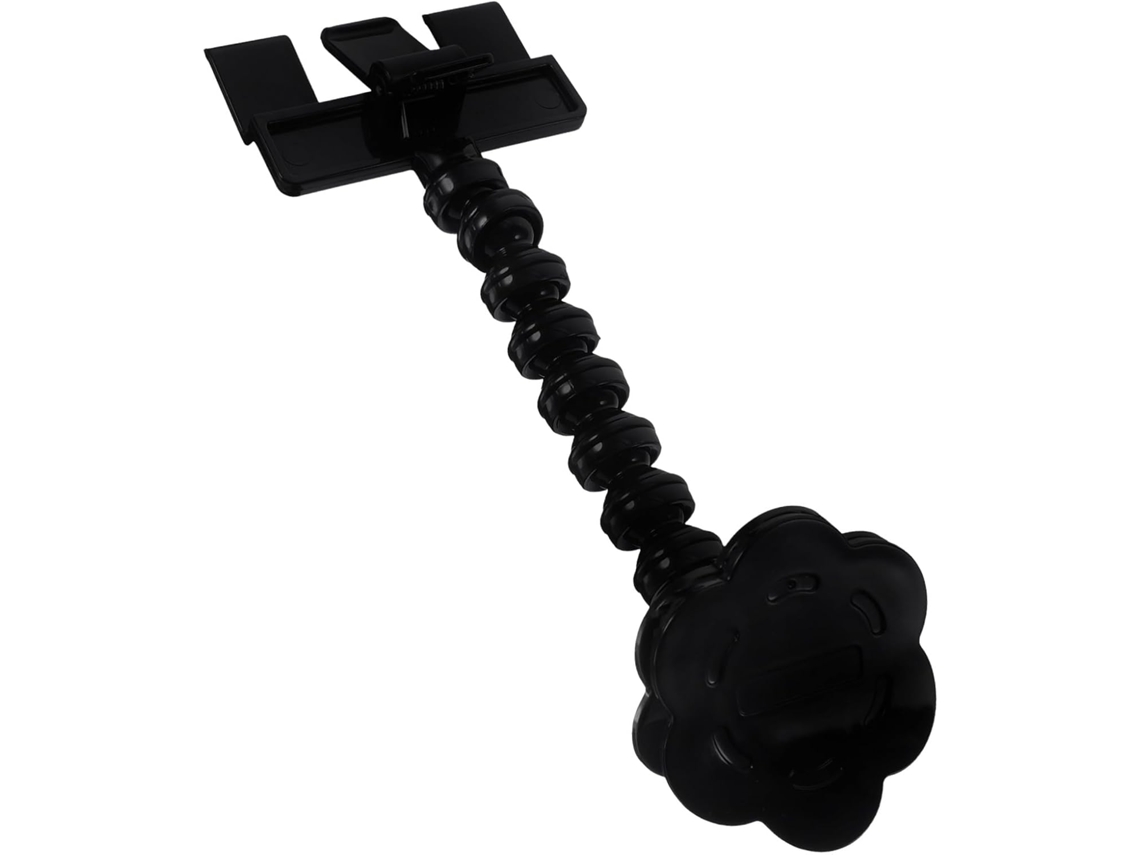 Bastão De Selfie Gato Preto Em Pvc Com Clipe Para Celular
