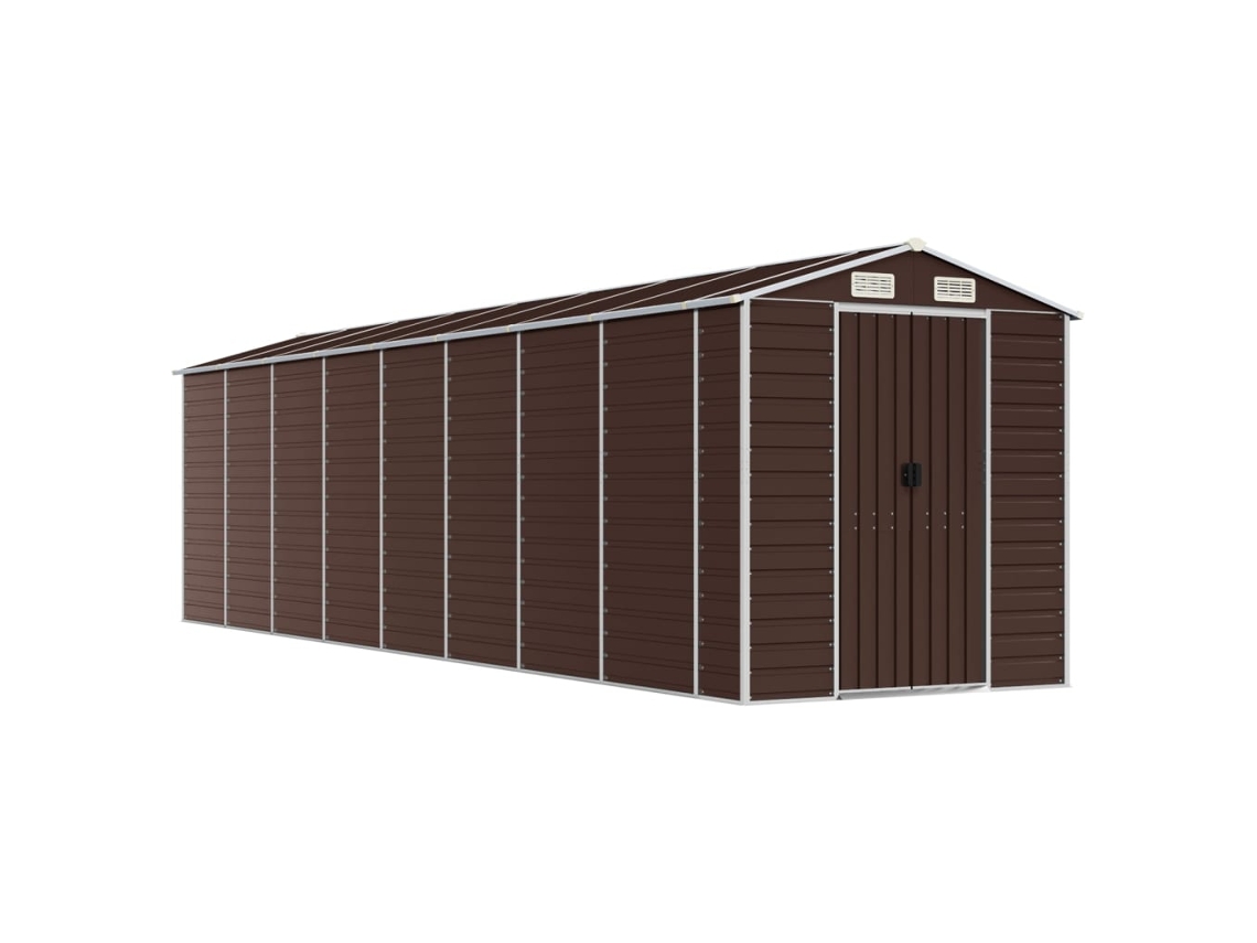 Abrigo VIDAXL Marrom Aço (191x725x198 cm)