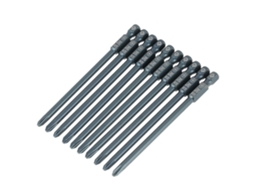 Conjunto de 10 Pontas de Parafuso Ph2 Aço S2 1/4
