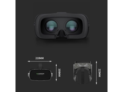 Óculos Vr Shinecon G07e 110°fov Para Adultos Com Som Estéreo 3d Compatível Com Ios E Android 4.5-6.53 Polegadas