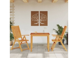 Pcs Conjunto De Jantar Para Jardim Madeira De Acácia Maciça Dkd Home Decor