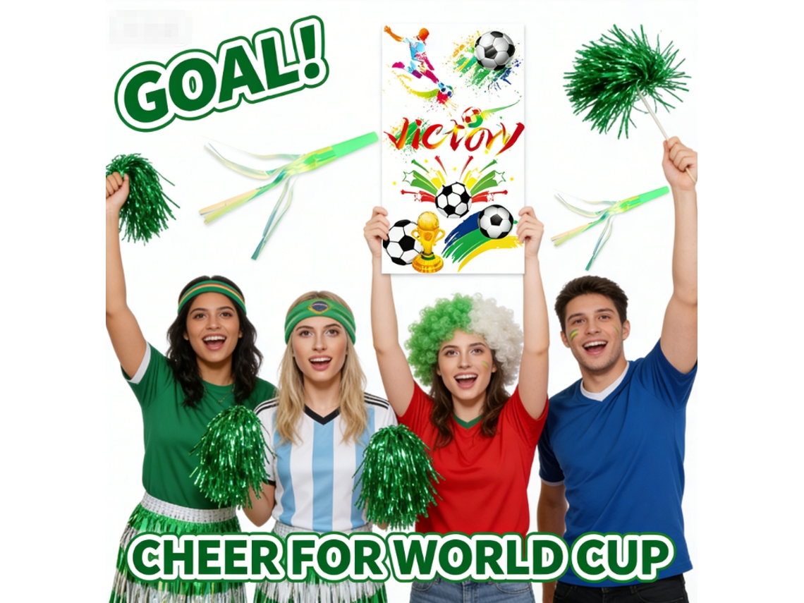 Acessórios De Torcida Para Copa 2026: Perucas, Pompons E Saia De Franja Para Comemorar A Vitória!
