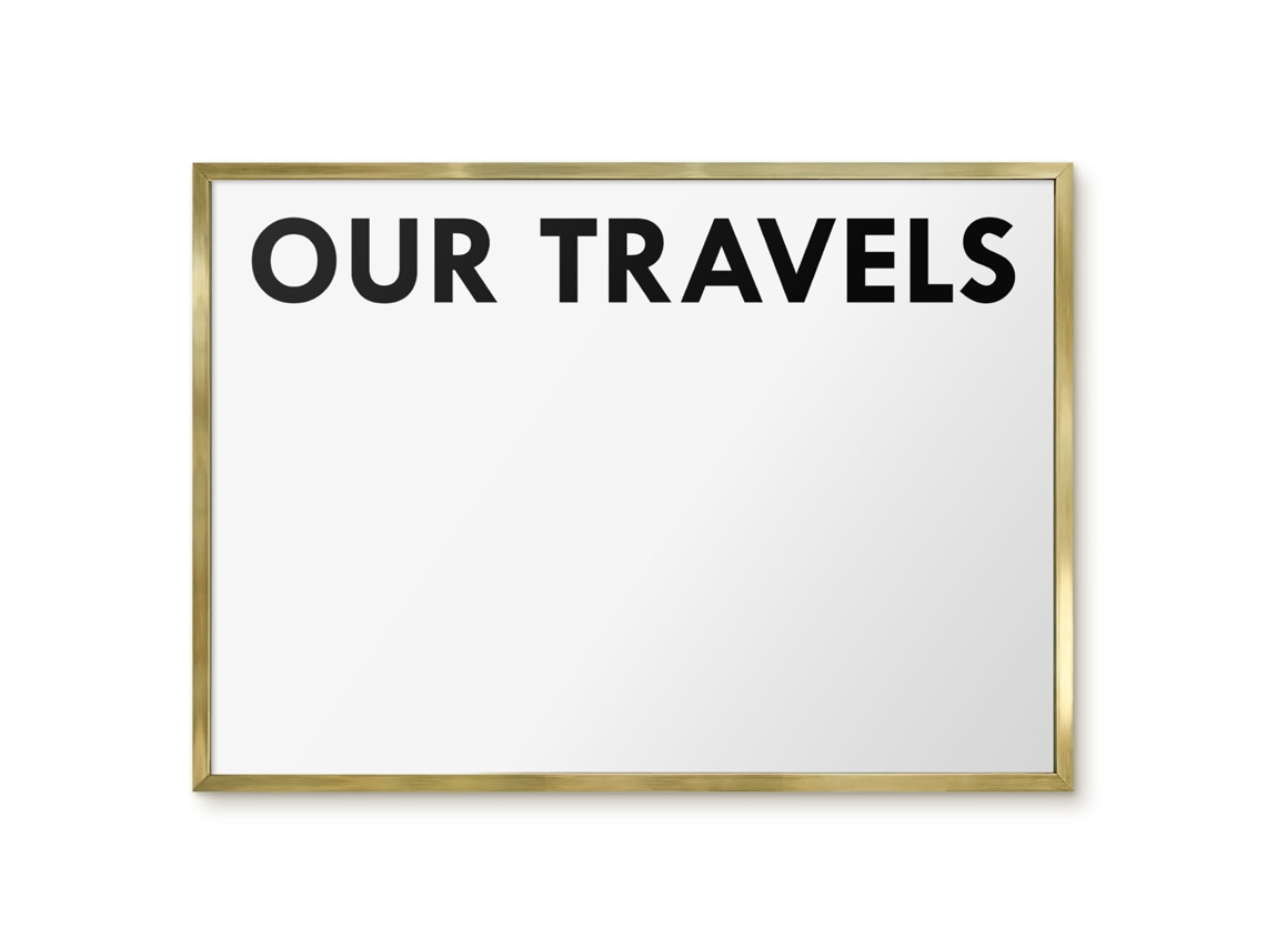 Magnetic Board Our Travels For The Living Room Espelharte (70x50 Cm)