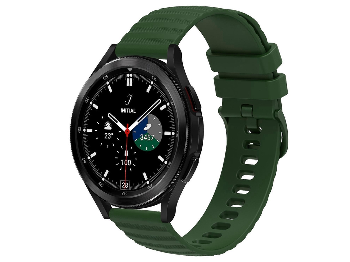 Pulseira De Silicone Sólida Com Padrão De Bolinhas Onduladas Para Samsung Galaxy Watch 4 Classic 42mm 20mm