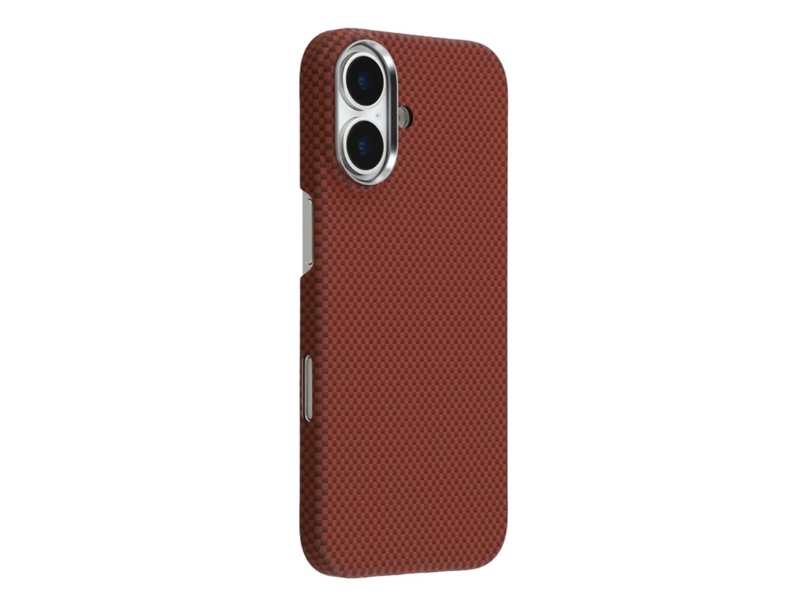Capa X-level Para Iphone 17 Magsafe Em Nanofibra De Carbono - Vermelha