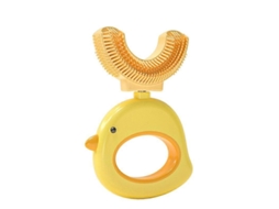 Escova de Dentes Infantil em Formato U com Cabeça Silicone Macio Qualidade Alimentar para Cuidado Das Gengiva S, Cr GOKOCO