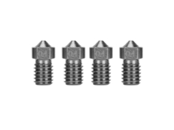 Peças De Impressora 3d (resistente A Altas Temperaturas, Resistente À Corrosão) Pacote De 4 Bicos De Aço Temperado E3d 1.75/0.4mm