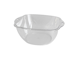 Bacia de Plástico Transparente Multifuncional Simples e Durável