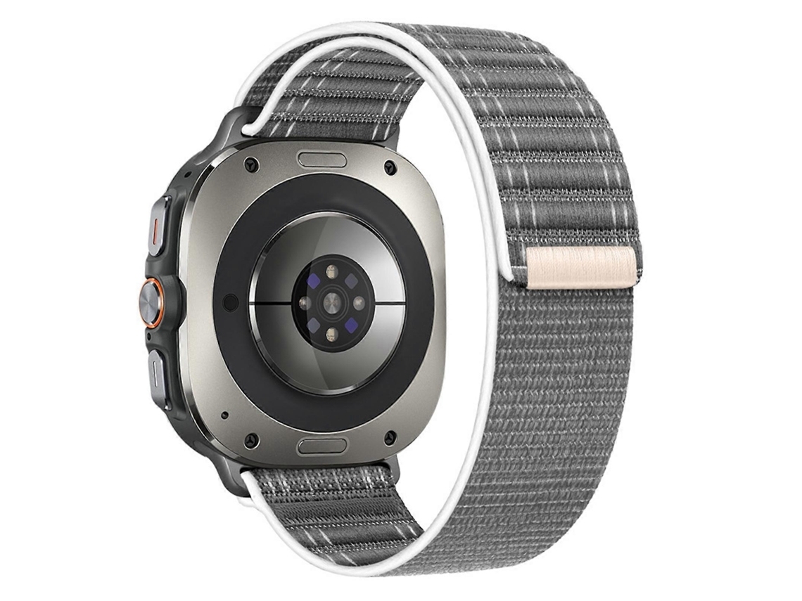 Pulseira De Nylon Com Textura De Ondas Do Mar E Fecho De Velcro Para Samsung Galaxy Watch Ultra 47mm