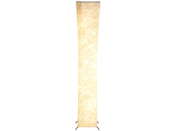 Abajur De Pé Com De Papel, Cor Branco