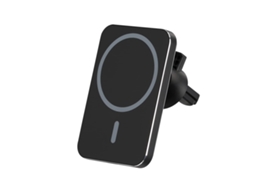Suporte Magnético Para Carro Com Carregamento Sem Fio De 15 W - Preto