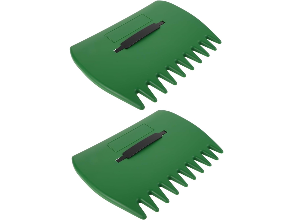 Ancinho de jardim Topbathy, resistente, plástico, verde