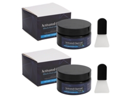 2 Unidades De Máscara Facial Negra Peel Off 100g Removedor De Pontos Negros Com Carvão Ativado Para Limpeza De Pores