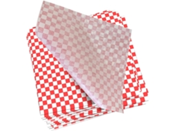 Folhas De Papel Antiaderente, 100 Unidades, Para Embrulhar Hambúrgueres, Peixe Frito, Batatas Fritas E Sanduíches. Impressas Em Vermelho.