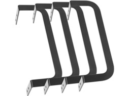 Protetores de colchão de metal antiderrapantes, suporte de fixação resistente, 4 peças, compatíveis com estruturas de cama.