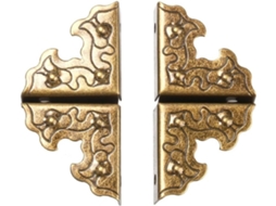 Protetores De Canto 25 Mm Em Bronze Antigo, Prata E Ouro Para Caixas M