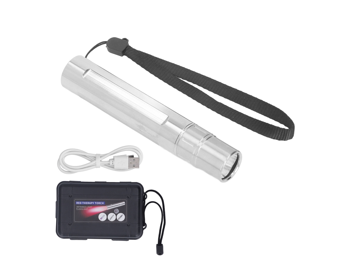 2026 linterna de Terapia com Luz Infrarroja Led 630nm 660nm 850nm de Aço Inoxidável com Cinta para Tornozelo