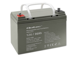 Agm Battery 12v 36ah Max. 540a Qoltec