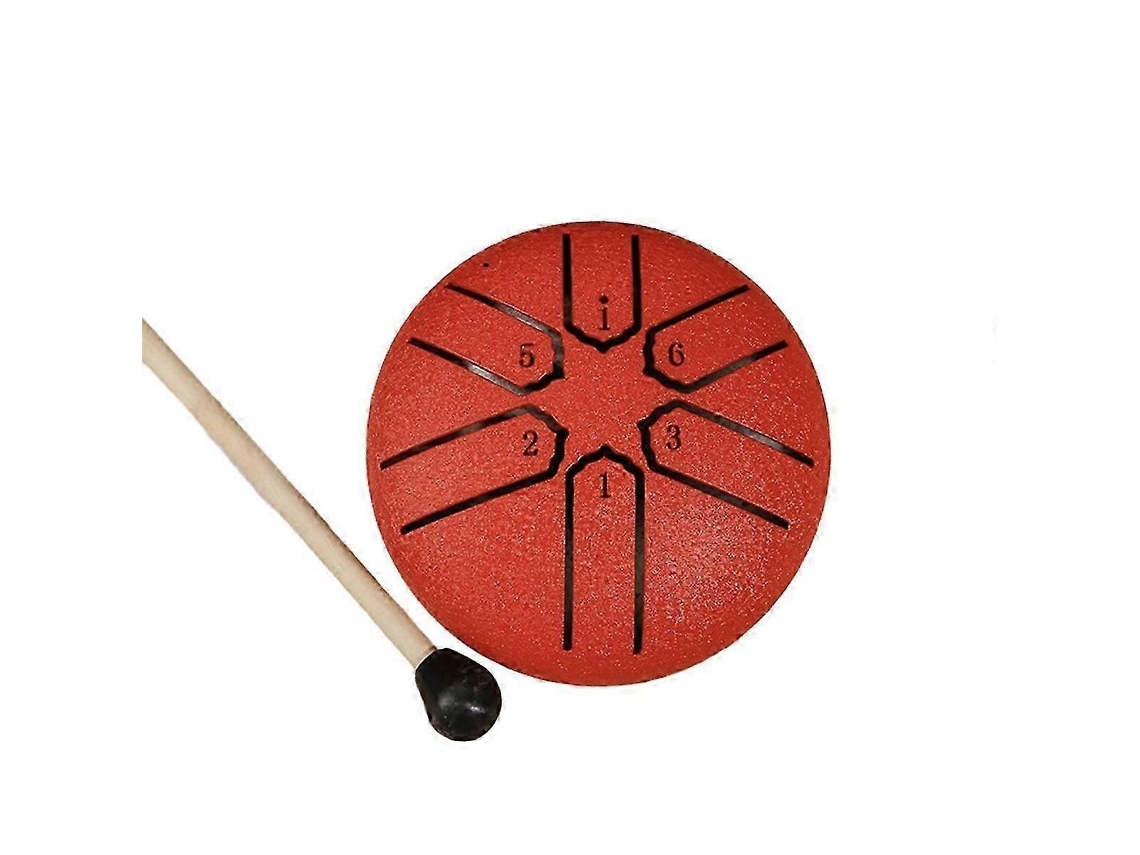 Tambor De Aço De 3 Polegadas Com 6 Tons, Mini Hand Pan Com Baquetas, Instrumentos Musicais De Percussão, Acessórios De Bateria D