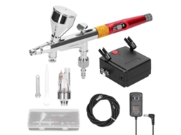 Kit de Compressor de Ar Profissional 0.3mm para Pintura com Pincel Aéreo e Bomba 20 35psi