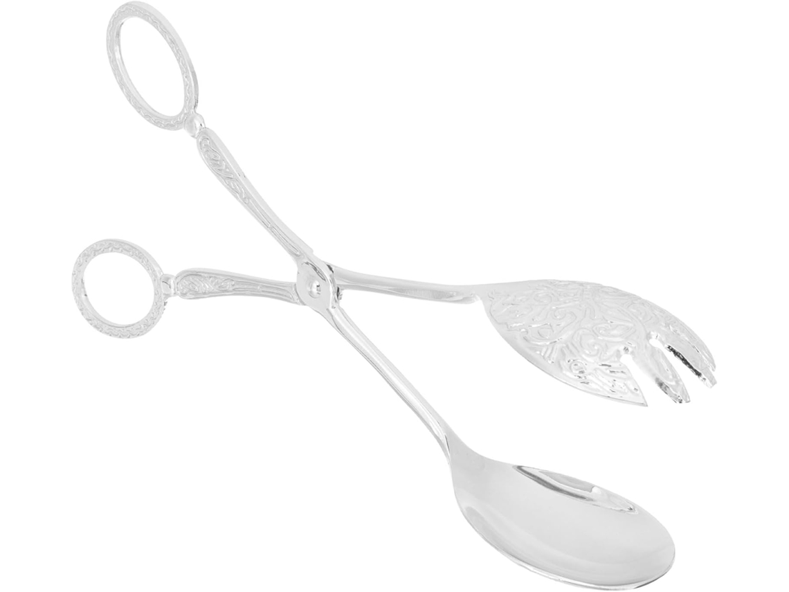 Pinça Multifuncional Magiclulu Para Pegar Carne Em Refeições E Festas, Liga De Alumínio Prateada, Ideal Para Saladas E