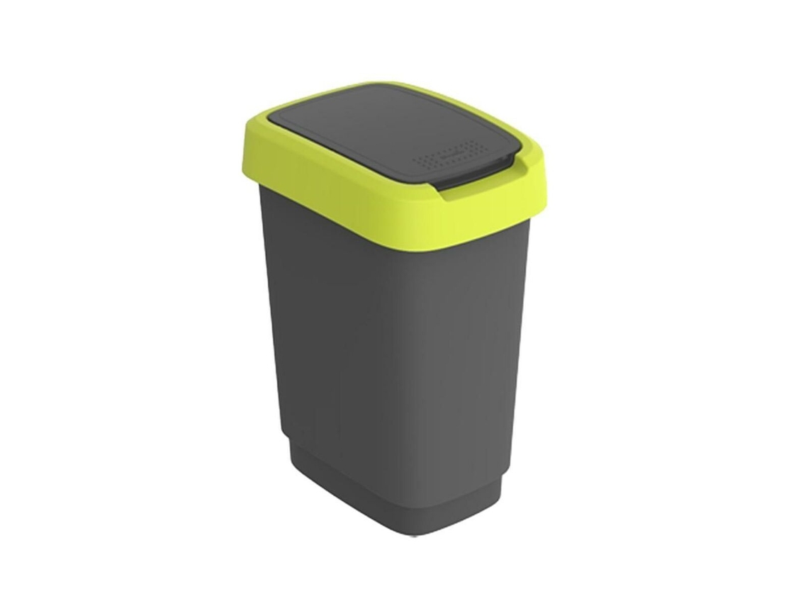 Caixote Do Lixo Rotho Twist Lime (plástico 10 L)