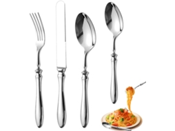 Conjunto De Talheres | Utensílios De Mesa Conjunto De Jantar Em Aço Inoxidável Com Faca De Carne, Gokoco