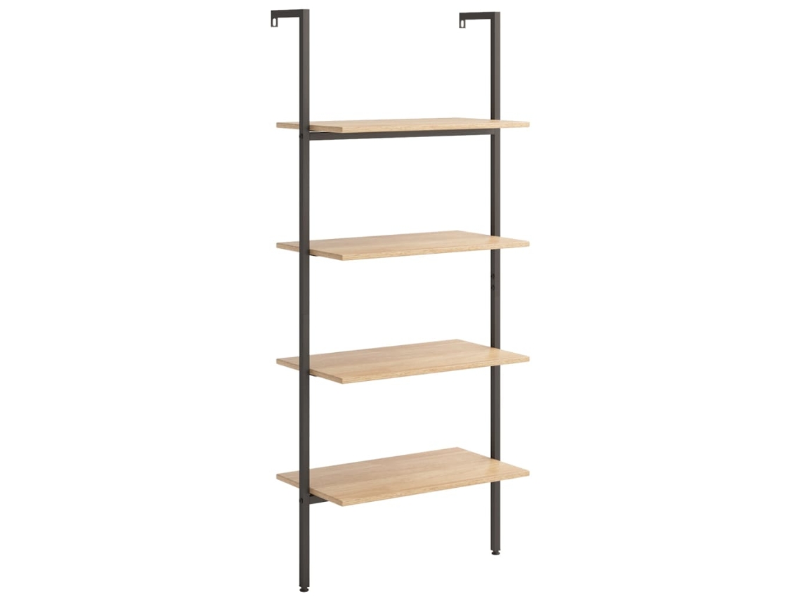 Leaning Shelf, Leaning Shelves Vidaxl Marrom Madeira Processada (n/a)