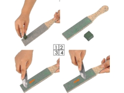 Kit Para Afiar Couro Inclui Bloco De Couro Aquaforge