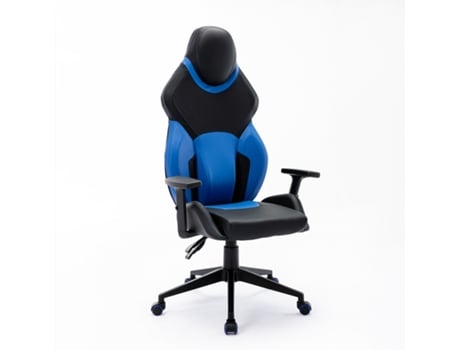 Cadeira de jogos ergonômica esportiva ajustável em couro sintético Portimao Sky