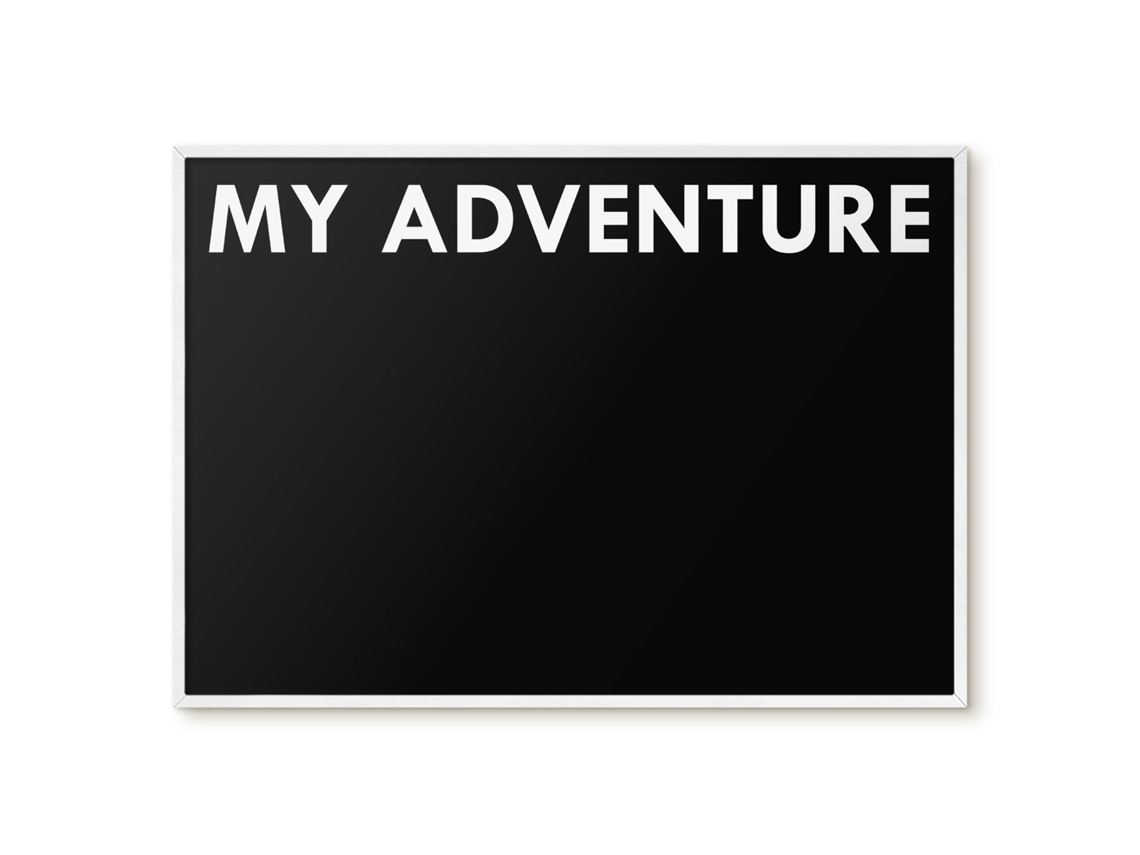 Magnetic Glass Board My Adventure For The Hall Espelharte (100x70 Cm)