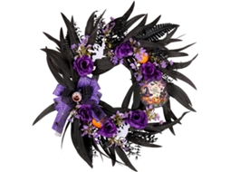 Guirlanda De Halloween, Decoração Assustadora Para Porta | Porta Da Frente E