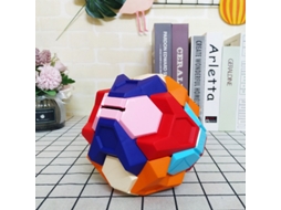 Baú em formato de bola de quebra-cabeça 3D para montar, brinquedo educativo Montessori infantil, baú faça você mesmo com instruções de montagem.