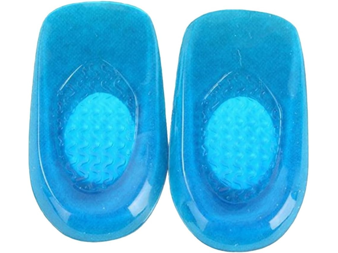 Palmilhas De Gel Elásticas Packove Para O Calcanhar, Azuis, Com Amortecimento E Alívio, Ideais Para Corrida E Uso Casual