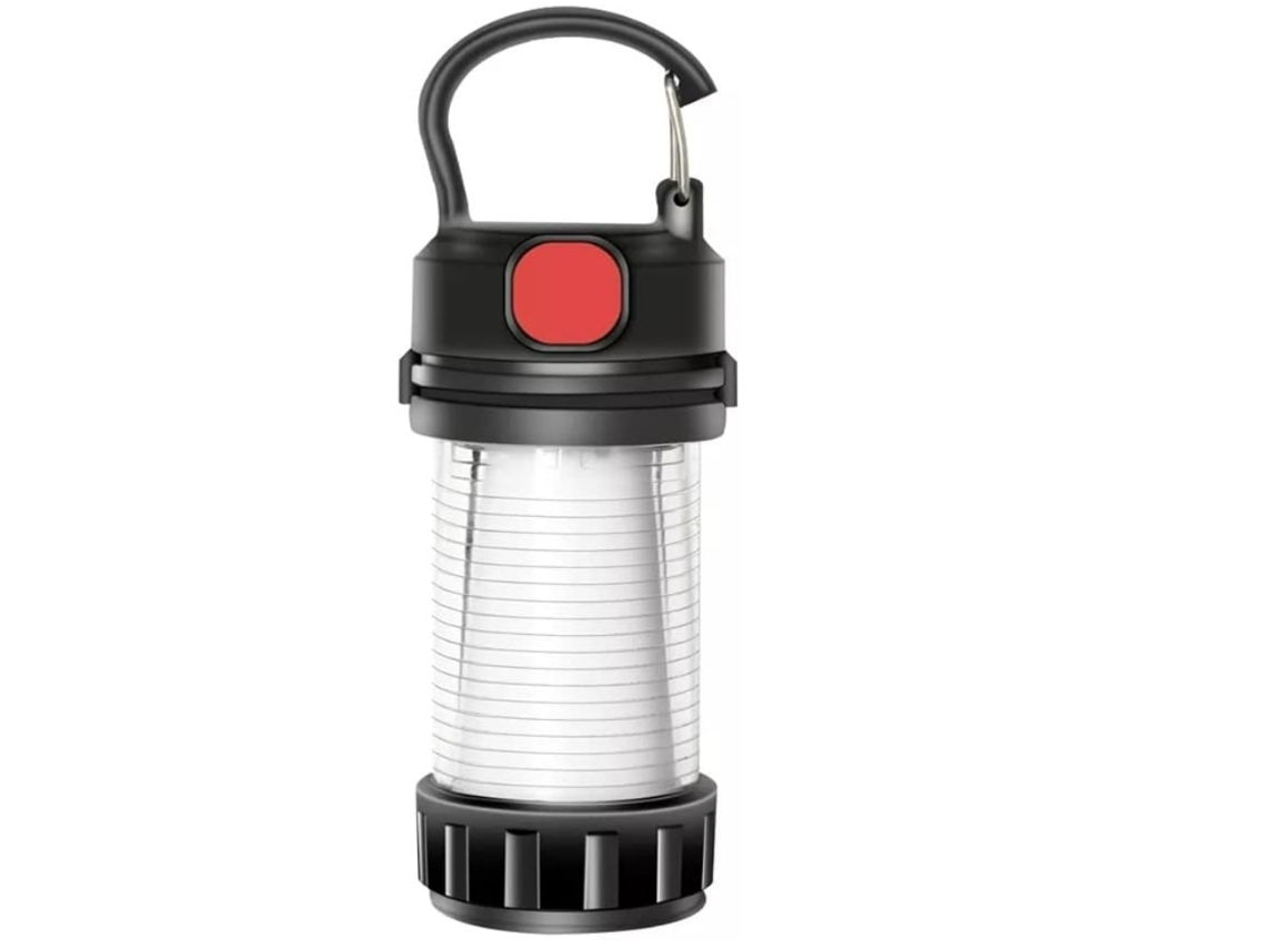 Mini Tocha De Acampamento De Emergência Recarregável Ao Ar Livre Luz De Acampamento 5 Modos Tocha Portátil Alimentada Por Bateria Preta Yunzii