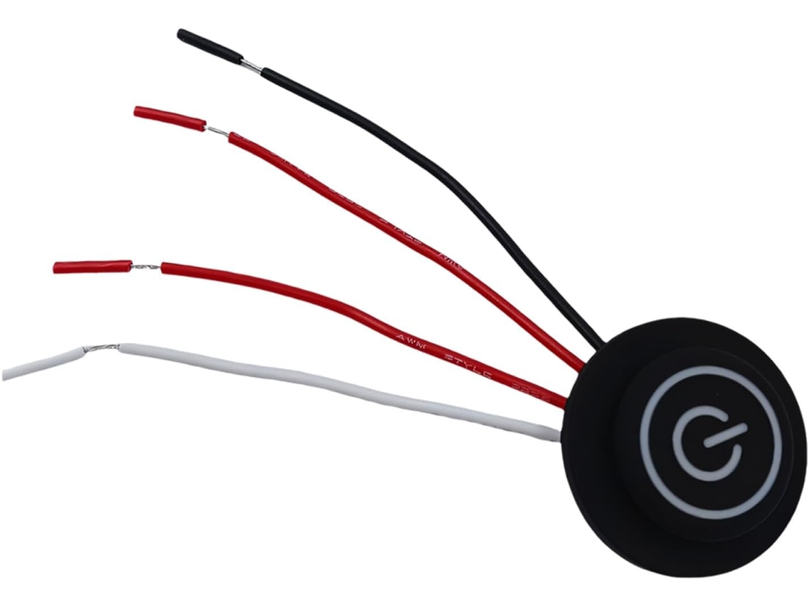 Ordinaryone Interruptor De Controle Temperatura 4 Fios, Botão De Silicone Com 3 Configurações Velocidade E Indicadores