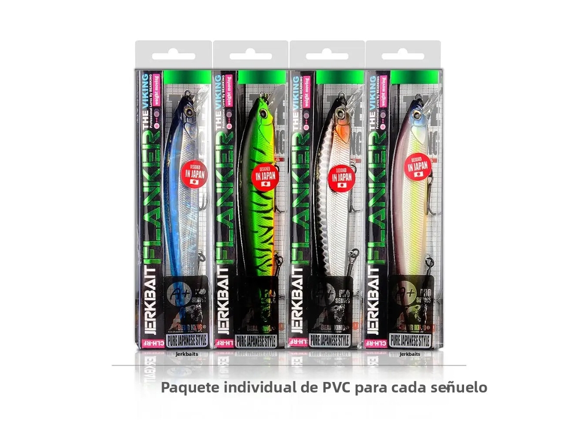 Conjunto de 4 Iscas Magnéticas MDUG, sistema multicolorido, estilo F