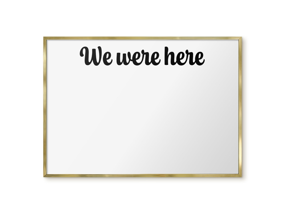 Quadro de parede magnético "We Were Here For The Office" Espelharte (100x70 cm)