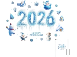 Adesivos De Natal Removíveis E À Prova D'água Para Janelas (2026) |