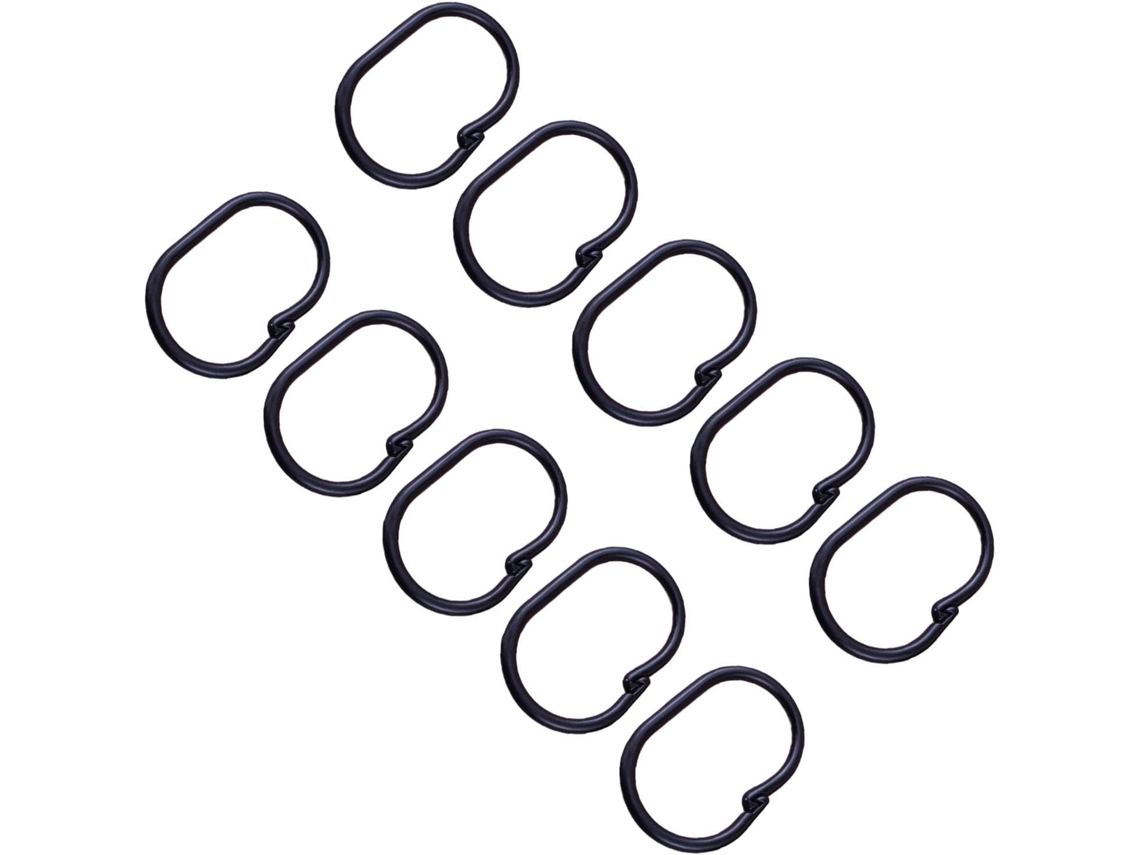 Conjunto De 100 Ganchos Plásticos Multiuso Com Design Antiderrapante E Resistentes Para Cortinas