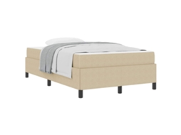 Vidaxl Estrutura Da Cama Cinza Verde Claro 120 X 190 Cm Tecido