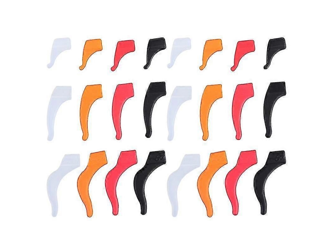 24 Pares de Ganchos Antiderrapantes para Óculos, Suportes Silicone Capas Ore Lha Estudantes GOKOCO