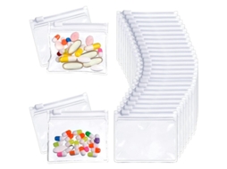 Sacos Reutilizáveis Eifson 35 Peças Fecho Slider Sem Bpa Para Organização (branco)