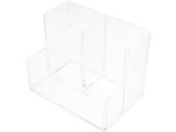 Porta Pincéis De Maquiagem E Lápis Em Acrílico Com Design Portátil, Organizador Multifuncional Mesa De Escritório