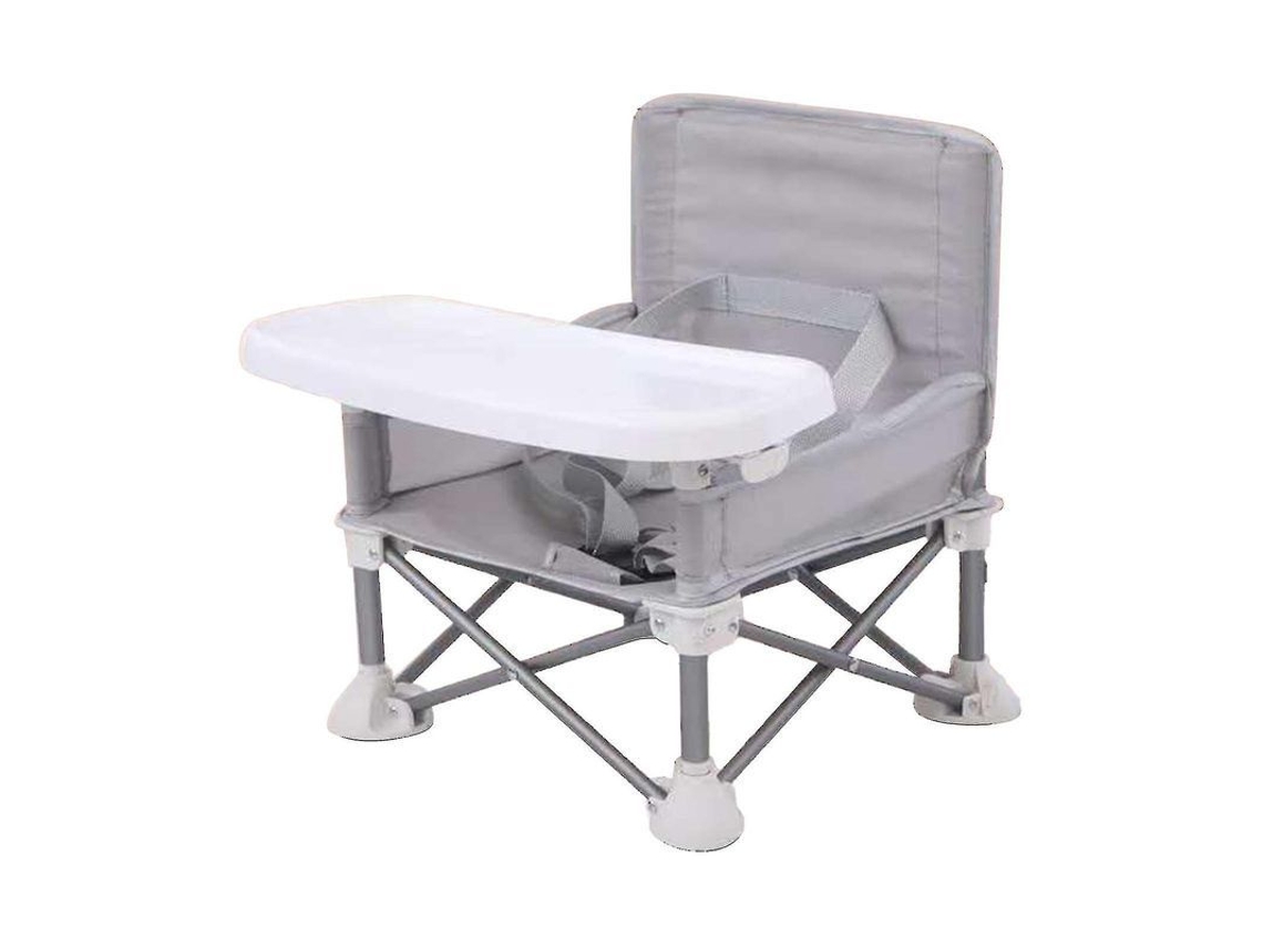 Silla Elevadora Plegable Portátil Para Niños Con Plato Desmontable, Seguridad Y Bolsa De Viaje Para Mesa De Comedor Y Camping