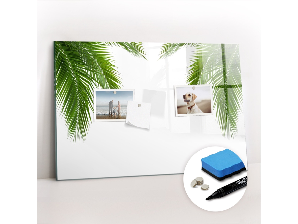 Quadro Magnético Decorativo Folhas, Palmeira E Natureza Para A Cozinha Espelharte (60x40 Cm)