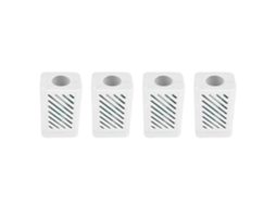 Conjunto De 4 Panos De Limpeza Com Módulo Bacteriostático De Íons De Prata Para Aspirador De Pó Dreame X10 S10 W10s S20 X20 (peças De Reposição, Branc