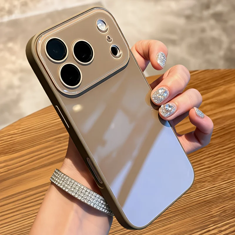 (iphone 12 Pro Max Marrom Escuro) Capa Protetora Para Celular Com Estrutura Resistente A Impactos E Parte Traseira Rígida.