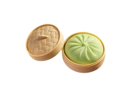 Brinquedo Squishy Bun Verde, da Marca LAXISCREED, para Aliviar Ansiedade e Promover Bem estar
