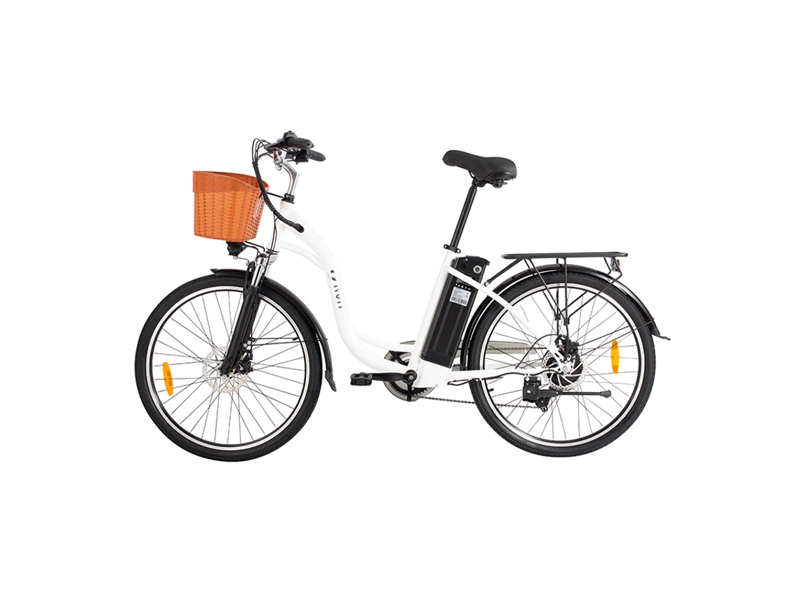 Bicicleta Elétrica DYU C6 - 350w + 36v 12,5ah - Autonomia Máxima de 80km - Pneu Jante 26'' - Urbana - Deslocamento Diário - Estilosa - Adulto - Novo Mo